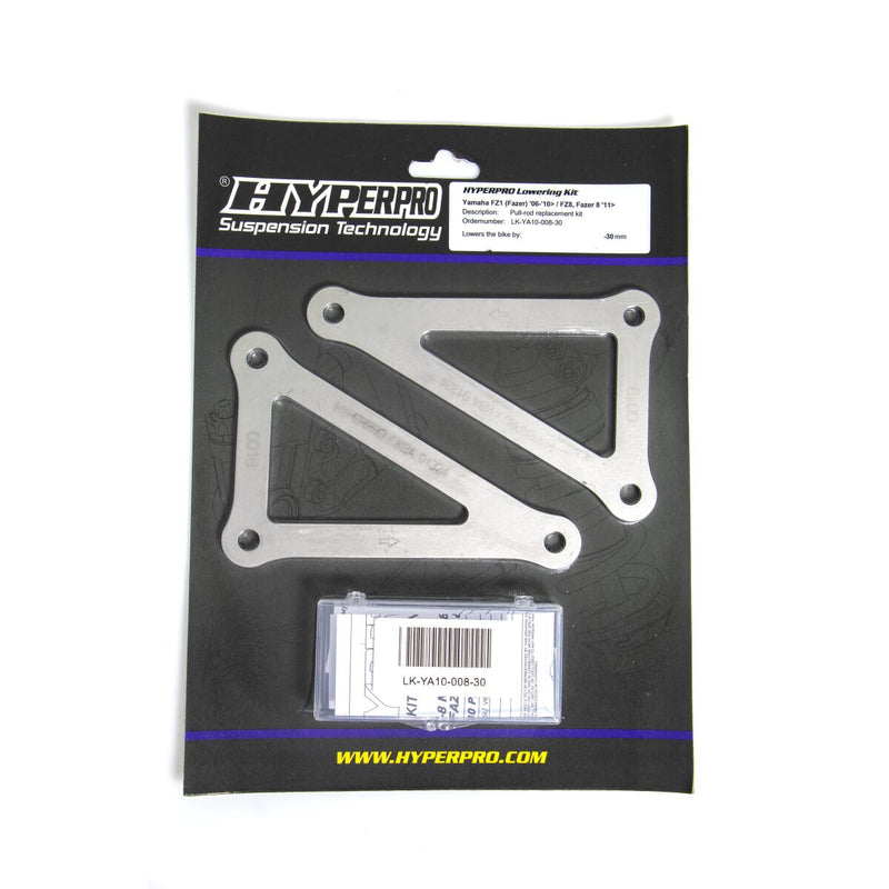 Hyperpro Lowering Kit w/link-system for 2006-2016 YAMAHA Black Rear Pull Rod Aluminium #LK-YA10-008-30