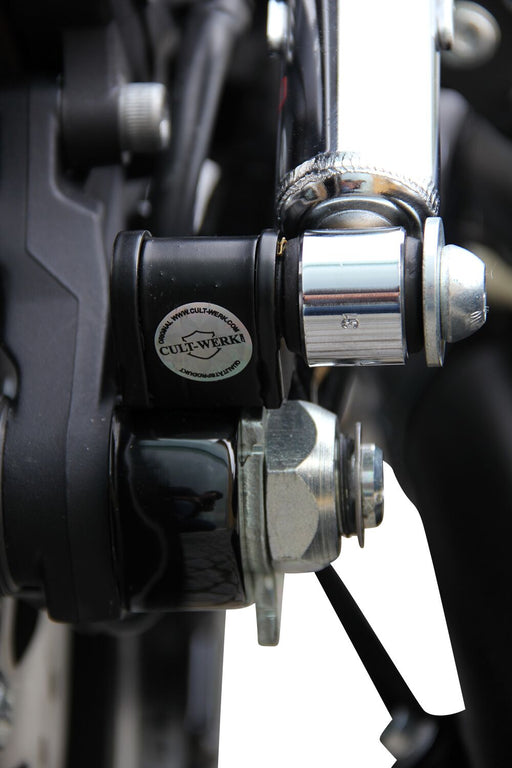 Cult Werk Lowering Kits for 2002-2017 Harley-Davidson Black Rear Aluminium Pair