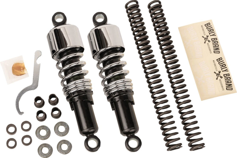 Burly Brand Slammer Kit in Chrome for Harley-Davidson Touring Models 1980-2013