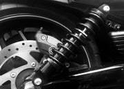 Legend Suspension REVO-A Adjustable V-Rod Coil Suspension Shock Absorber Anodised Black Rear Coilover Twin-Tube Aluminium Pair