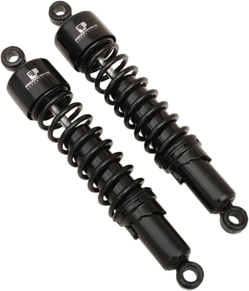 Progressive Suspension 412 Series Cruiser Shocks 412 Cruiser Series Shock Absorber Black Rear Coilover Monotube Steel Pair