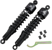Progressive Suspension 412 Series Cruiser Shocks 412 Cruiser Series Shock Absorber Black Rear Coilover Monotube Steel Pair