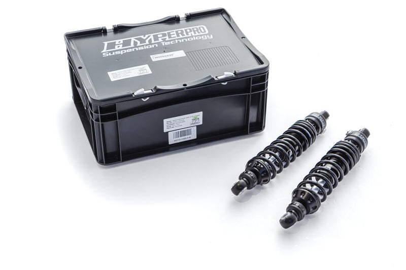 Hyperpro 360 Series Twin Emulsion Shocks for 1980, 1983, 1986-2008, 2015 Harley-Davidson Type 360 Shock Absorber Rear Aluminium Steel Pair #HDTO+13.00-0-M