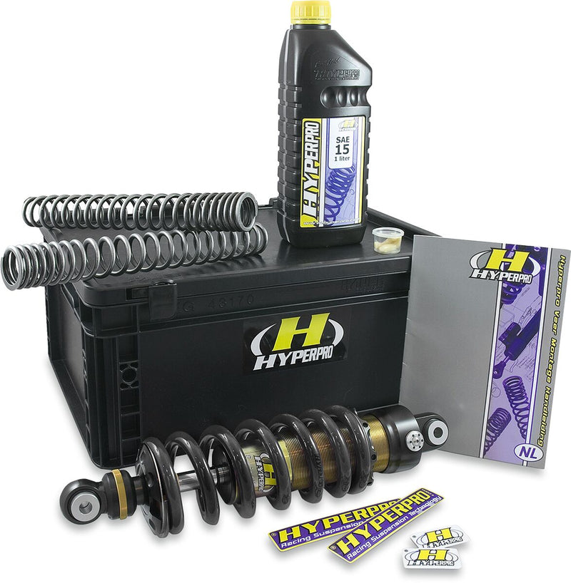 Hyperpro Streetbox for 2001-2007 HONDA XL 650 V Suspension Kit Black Gold Front Rear Aluminium Steel #SB-HO06-0WCP