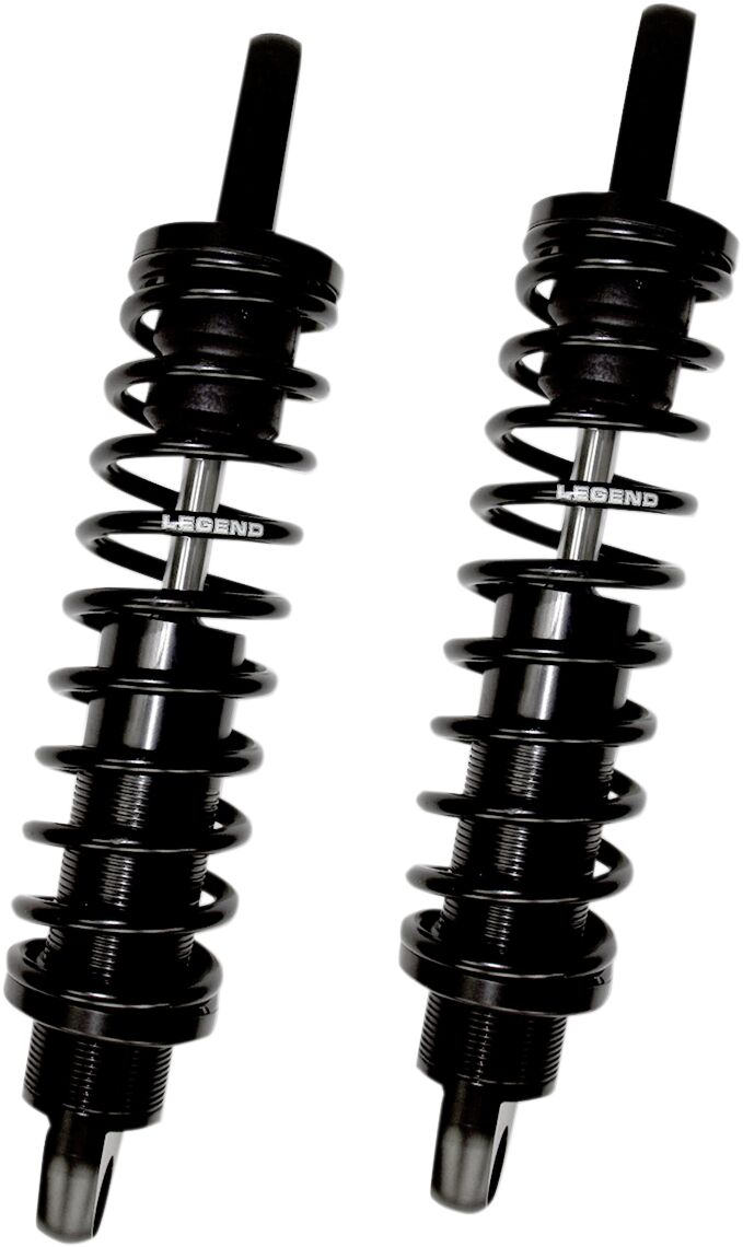 Legend Suspension REVO XL Coil Suspension Shock Absorber Anodised Black Rear Coilover Twin-Tube Aluminium Pair