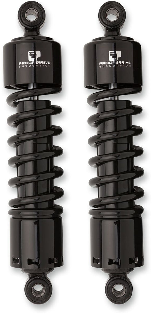 Progressive Suspension 412 Series Cruiser Shocks 412 Cruiser Series Shock Absorber Black Rear Coilover Monotube Steel Pair
