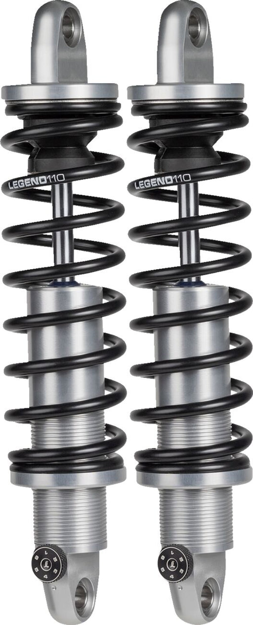 Legend Suspension REVO-A Adjustable XL Coil Suspension Shock Absorber Anodised Clear Rear Coilover Twin-Tube Aluminium Pair