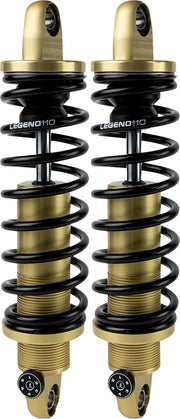 Legend Suspension Legend REVO-A Coil Suspension For Dyna Models Shock Absorber Anodised Gold Rear Coilover Twin-Tube Aluminium Pair