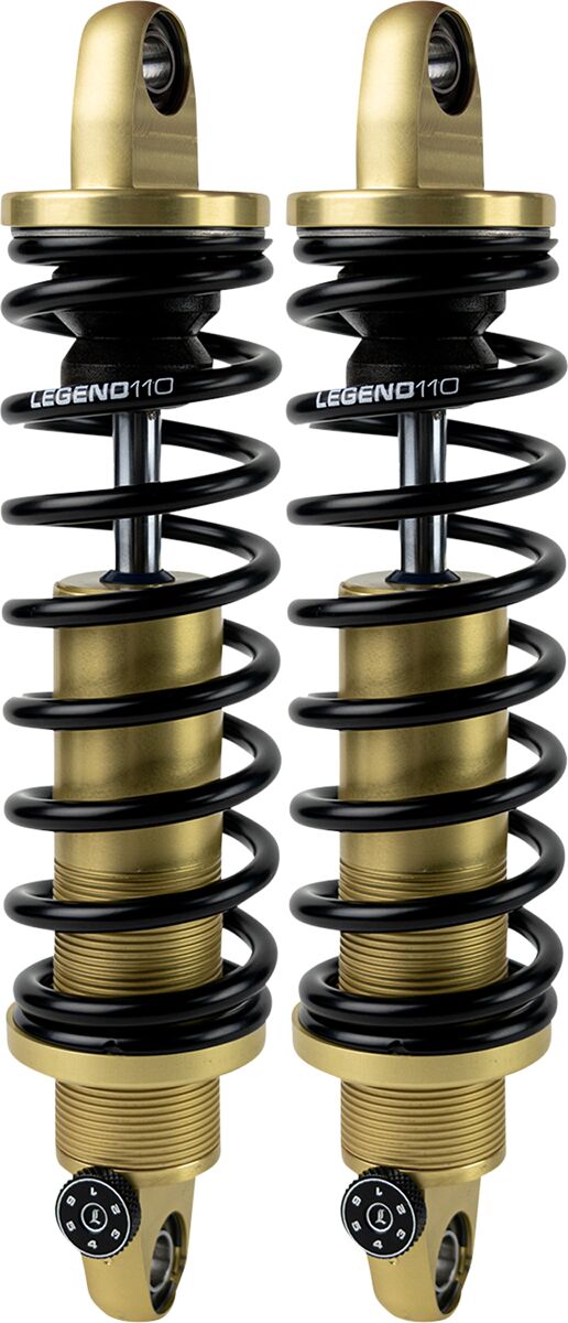Legend Suspension Legend REVO-A Coil Suspension For Dyna Models Shock Absorber Anodised Gold Rear Coilover Twin-Tube Aluminium Pair