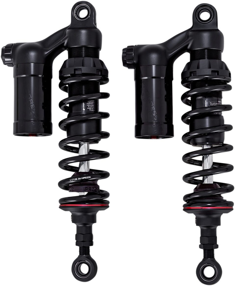 Progressive Suspension Black 990 Sport Series 13.5" Piggyback Reservoir Shocks for 2006-2017 Harley-Davidson Dyna Motorcycles