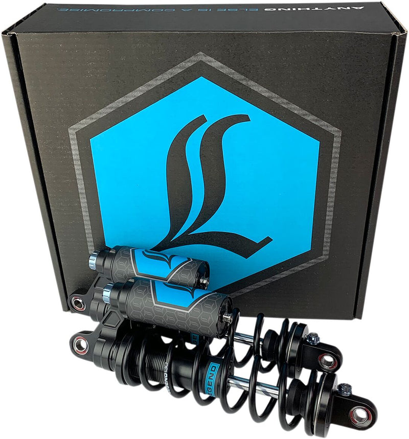 Legend Suspension Legend REVO ARC Piggyback Coil Suspension for FXD Models Shock Absorber Black Rear Pair