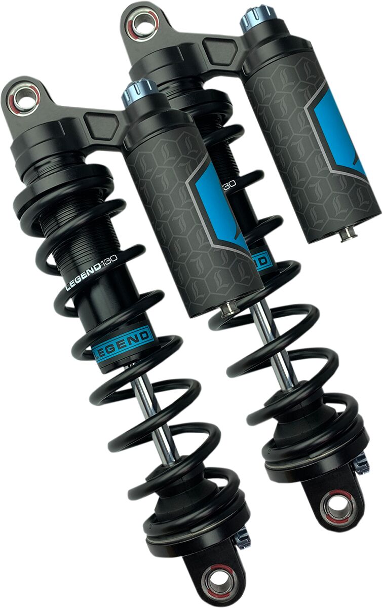Legend Suspension Legend REVO ARC Piggyback Coil Suspension for FXD Models Shock Absorber Black Rear Pair