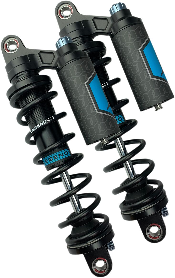 Legend Suspension Legend REVO ARC Piggyback Coil Suspension for FXD Models Shock Absorber Black Rear Pair