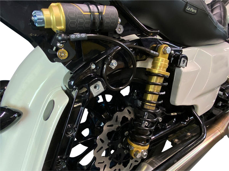 Legend Suspension REVO ARC Remote Reservoir FL Coil Suspension Shock Absorber Gold Rear Pair