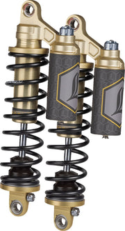 Legend Suspension Legend REVO ARC Piggyback Coil Suspension for FXD Models Shock Absorber Gold Rear Pair