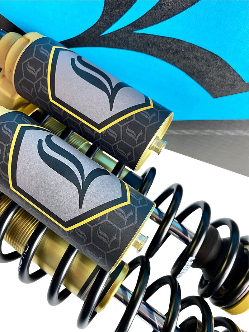 Legend Suspension Legend REVO ARC Piggyback Coil Suspension for FXD Models Shock Absorber Gold Rear Pair