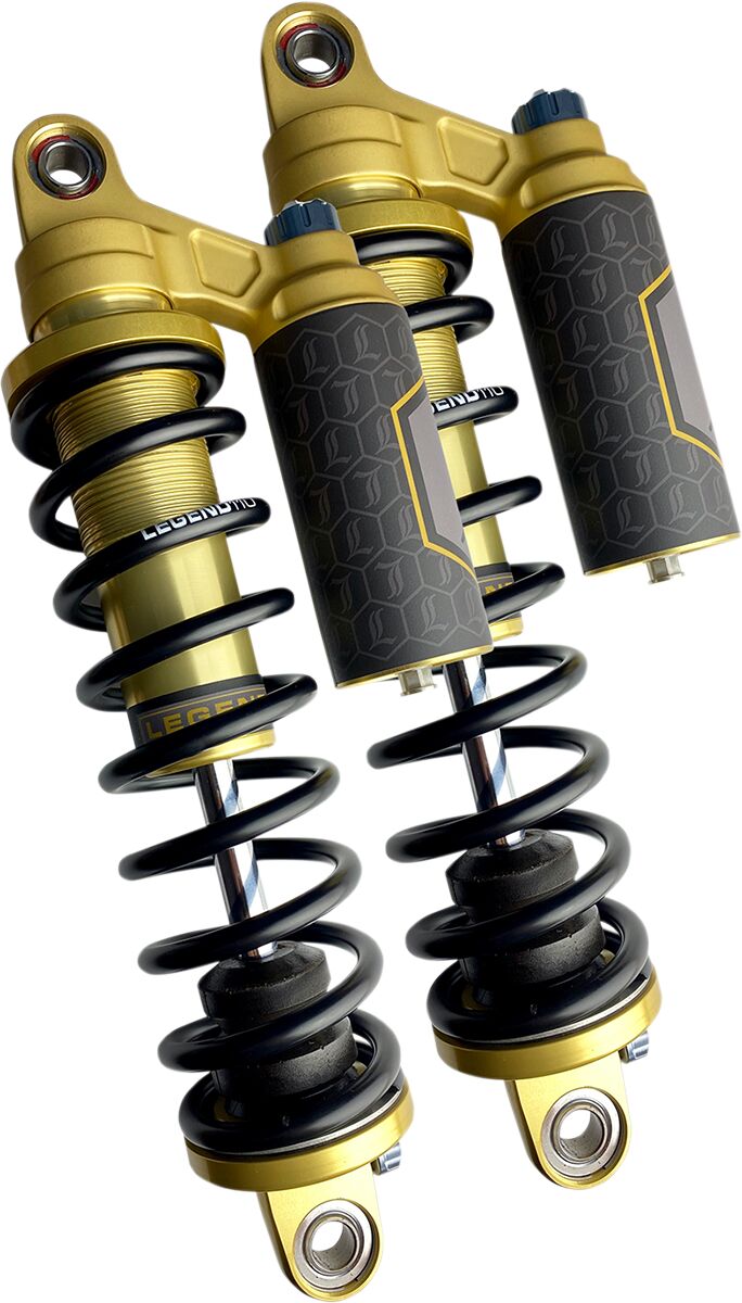 Legend Suspension Legend REVO ARC Piggyback Coil Suspension for FXD Models Shock Absorber Gold Rear Pair