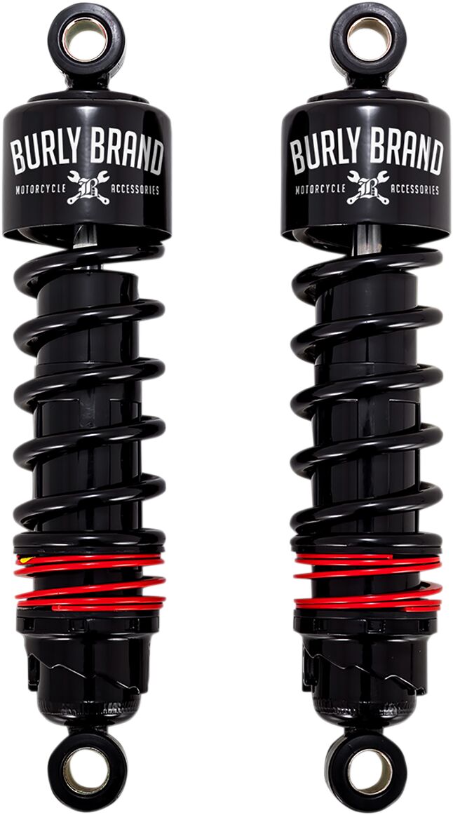 Burly Brand Slammer Plus Shock Kit In Black For Harley-Davidson 1980-2021 Touring Motorcycles