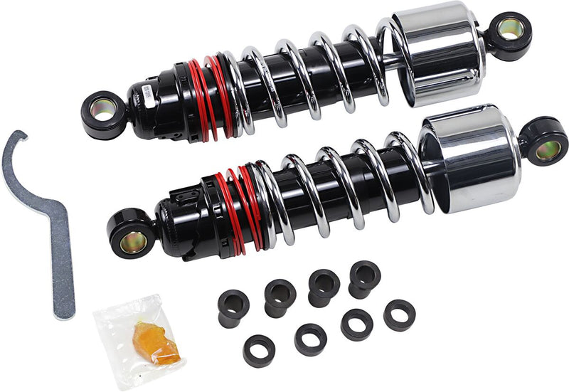 Burly Brand Slammer Plus Shock Kit In Chrome For Harley-Davidson 1980-2003 Sportster Motorcycles