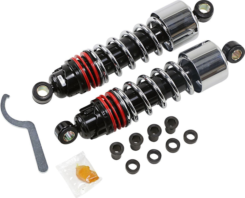 Burly Brand Slammer Plus Shock Kit In Chrome For Harley-Davidson 2004-2020 Sportster Motorcycles