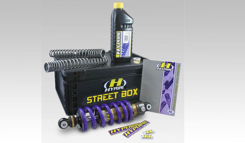 Hyperpro Streetbox for 2014-2017 YAMAHA MT-07 Suspension Kit Black Front Rear #SB-YA07-5AEP
