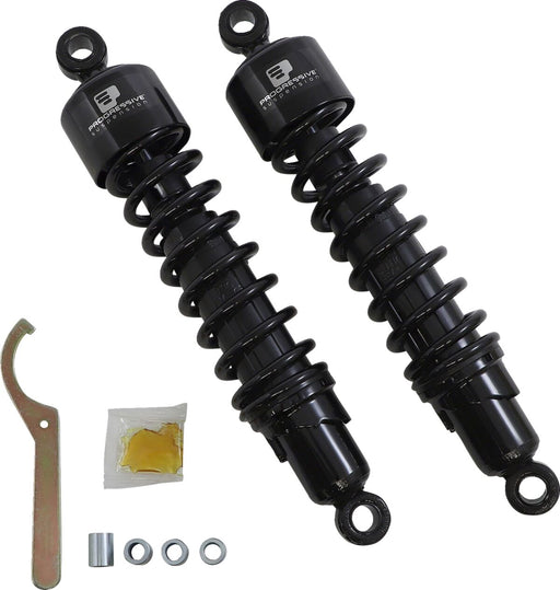 Progressive Suspension 412 Series Shocks for 2016-2024 TRIUMPH Shock Absorber Black Steel Pair
