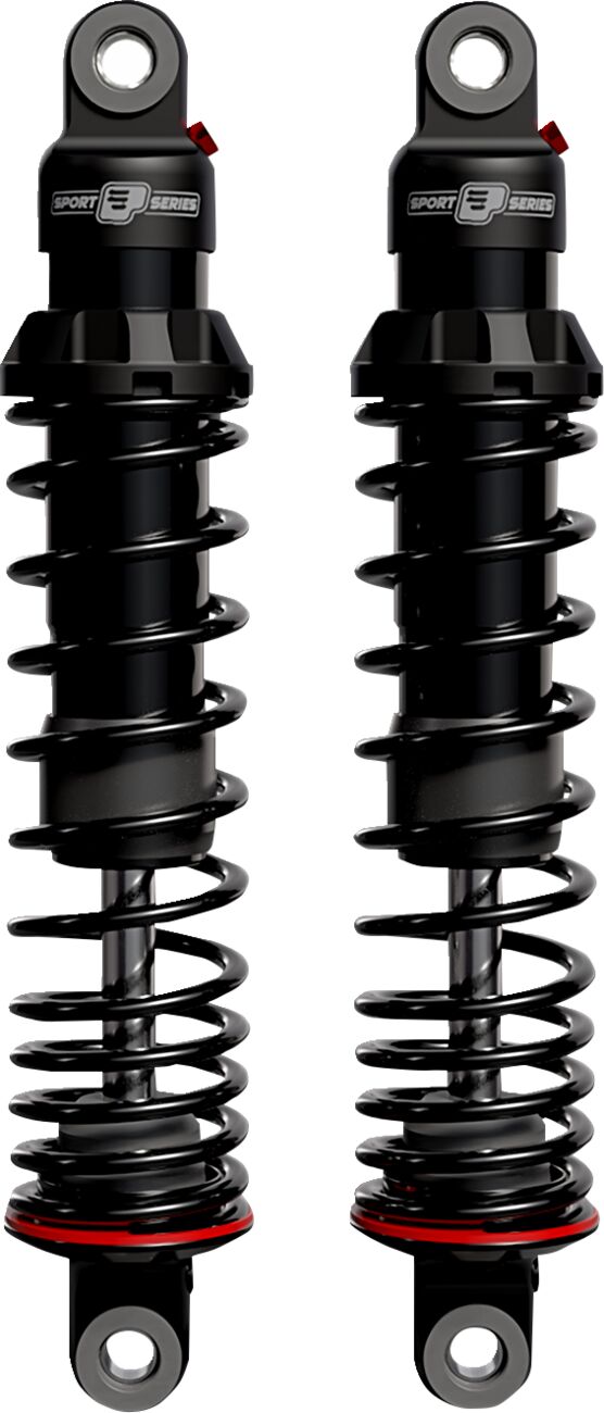 Progressive Suspension 494 Sport Series Shocks for 1985-2021 Harley-Davidson Shock Absorber Black Bearing Pair #494-1013