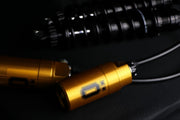 Ohlins STX 36 Blackline Twin Shock Absorber 310.5mm With Golden Reservoirs For Harley-Davidson 2014-2024 Touring Models
