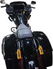 Ohlins STX 36 Blackline Twin Shock Absorber 310.5mm With Golden Reservoirs For Harley-Davidson 2014-2024 Touring Models