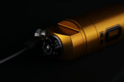 Ohlins STX 36 Blackline Twin Shock Absorber 328.5mm With Golden Reservoirs For Harley-Davidson 2014-2024 Touring Models