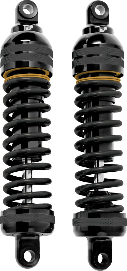 Progressive Suspension 944 Ultra Touring Shocks for 1980, 1983-2025 Harley-Davidson 944 FST Shock Absorber Black Gold Coilover Monotube Aluminium Pair