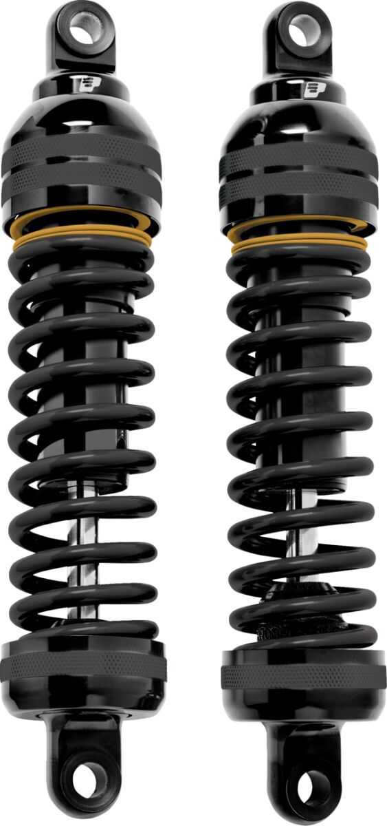 Progressive Suspension 944 Ultra Touring Shocks for 1980, 1983-2025 Harley-Davidson 944 FST Shock Absorber Black Gold Coilover Monotube Aluminium Pair #944-4029UT