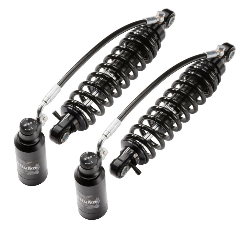 Bitubo S.R.L. Rear Shocks HD for 2014-2025 Harley-Davidson Adjustable Suspension Kit Black 7075 T-6 Billet Aluminium Pair