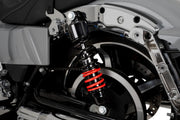Burly Brand Stiletto Shocks for 2014-2024 Harley-Davidson Shock Absorber Black Red Pair