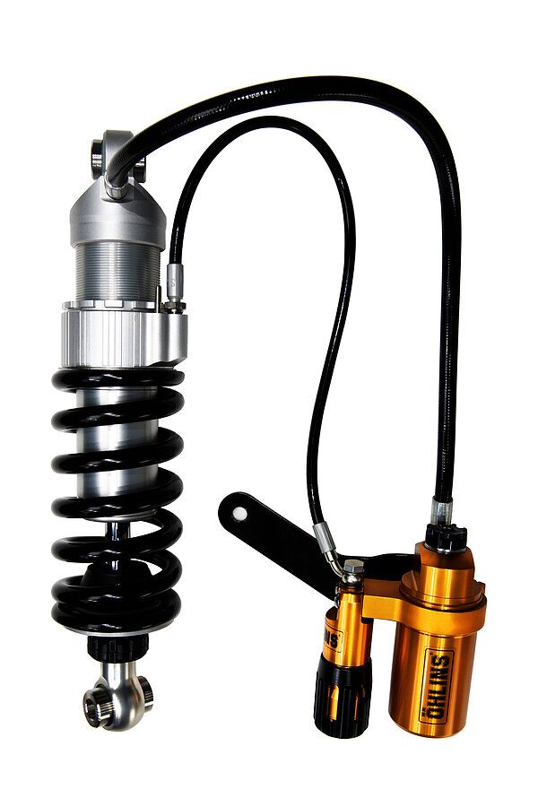 Ohlins SHOCK STX for 2018-2024 Harley-Davidson Suspension Kit Black Silver Rear Coilover Monotube Hard Anodised Machined Aluminium Pair