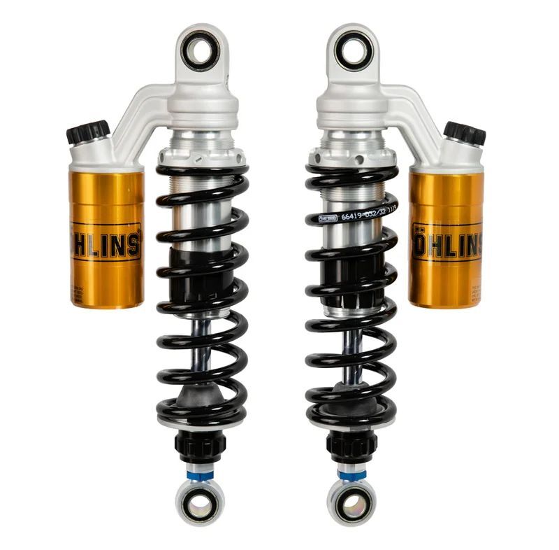 Ohlins SHOCK STX for 1993-2017 Harley-Davidson Suspension Kit Black Silver Fully Adjustable Rear 6061 T6 Aluminium Pair #HD 219