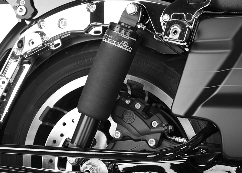 Legend Suspension Air FL Air Suspension Shock Absorber Anodised Black Rear Air Twin-Tube Aramid Fibre Billet Aluminium Pair