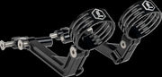 Legend Suspension REVO ARC Billet Remote Reservoir External Mounts for 2014-2025 Harley-Davidson Mounting Kit Anodised Black Billet Aluminium