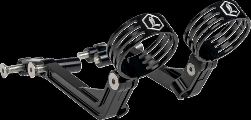 Legend Suspension REVO ARC Billet Remote Reservoir External Mounts for 2014-2025 Harley-Davidson Mounting Kit Anodised Black Billet Aluminium