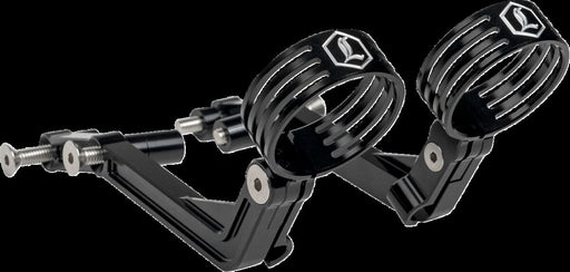 Legend Suspension REVO ARC Billet Remote Reservoir External Mounts for 2014-2025 Harley-Davidson Mounting Kit Anodised Black Billet Aluminium