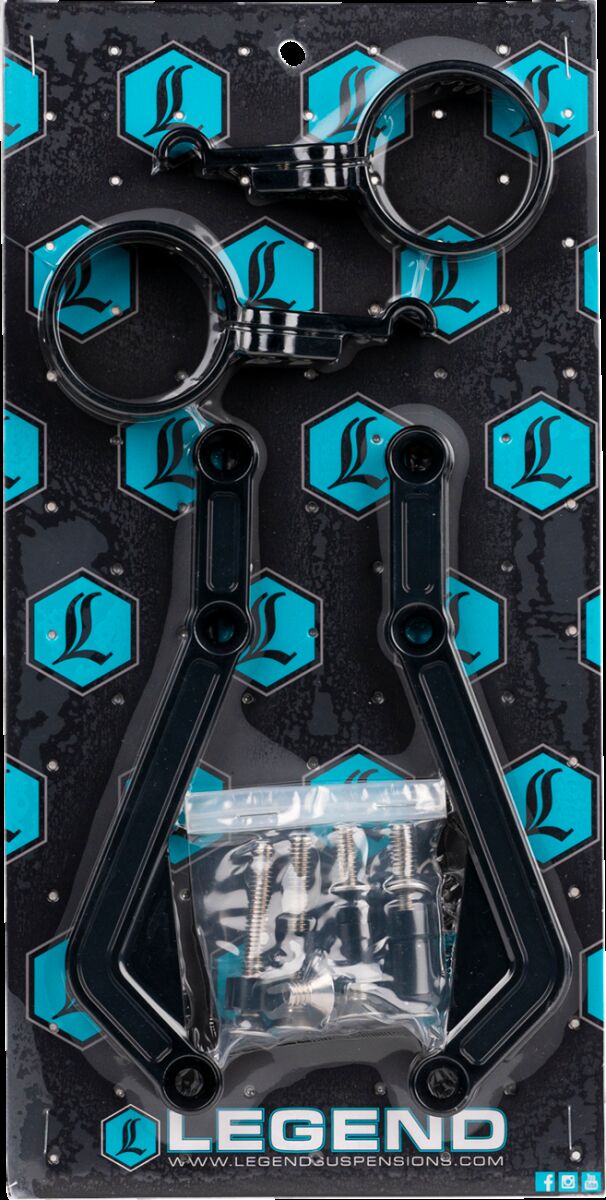 Legend Suspension REVO ARC Billet Remote Reservoir External Mounts for 2014-2025 Harley-Davidson Mounting Kit Anodised Black Billet Aluminium