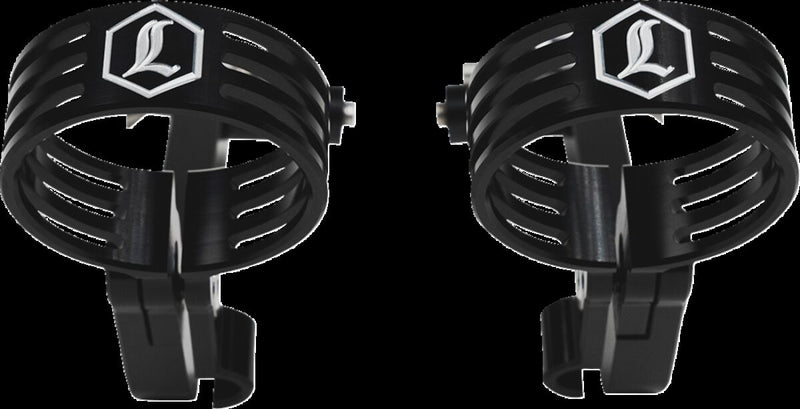 Legend Suspension REVO ARC Billet Remote Reservoir External Mounts for 2014-2025 Harley-Davidson Mounting Kit Anodised Black Billet Aluminium