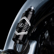 Legend Suspension REVO ARC Billet Remote Reservoir External Mounts for 2014-2025 Harley-Davidson Mounting Kit Anodised Black Billet Aluminium