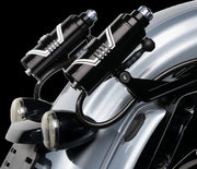 Legend Suspension REVO ARC Billet Remote Reservoir External Mounts for 2014-2025 Harley-Davidson Mounting Kit Anodised Black Billet Aluminium