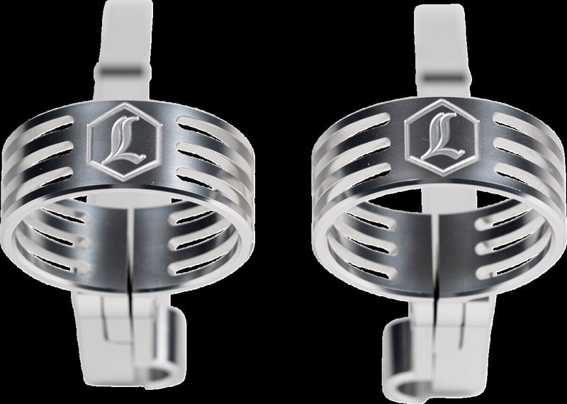 Legend Suspension REVO ARC Billet Remote Reservoir External Mounts for 2014-2025 Harley-Davidson Mounting Kit Anodised Clear Billet Aluminium