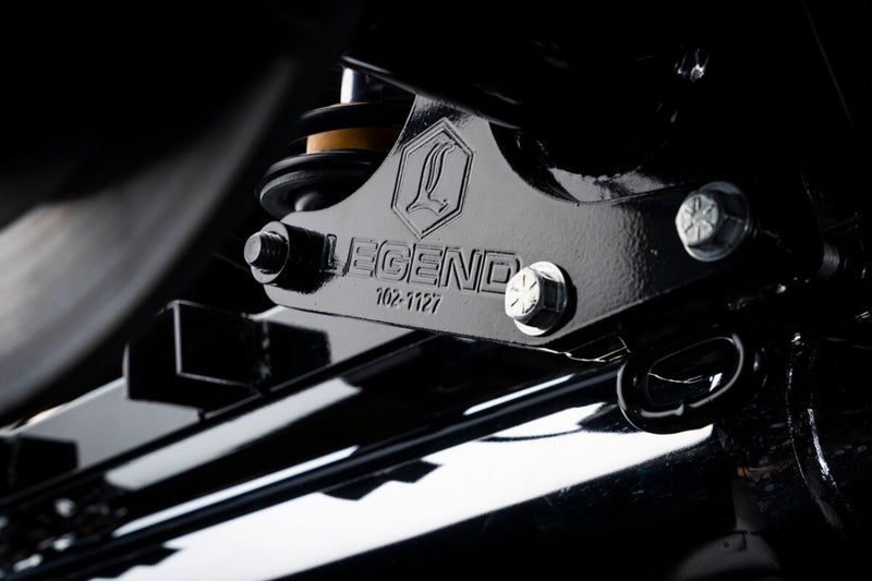 Legend Suspension M8 Trike Rear Lift Kit for 2017-2025 Harley-Davidson Black Powder-Coated Steel Pair