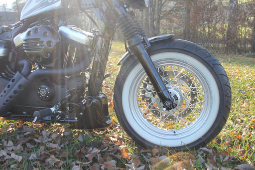 Cult Werk Front Fender Bobber for 2010-2022 Harley-Davidson XL 1200 X Gloss Black ABS Plastic Each