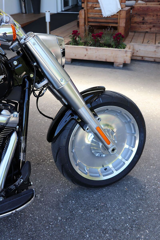 Cult Werk Front Fender Custom for 2018-2024 Harley-Davidson FLFB Gloss Black ABS Plastic Each