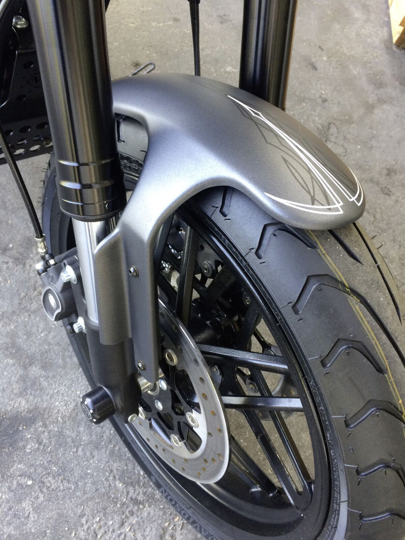 Cult Werk Front Fender Sportster for 1978-1985, 2002-2020 Harley-Davidson Roadster Raw Black Each
