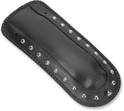 Mustang Seats Studded Fender Bib for Solo Seat for 2000-2003,2005-2017 Harley-Davidson Softail Black| Chrome #78113